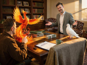 Переговоры о срочном выкупе квартиры в агентстве недвижимости