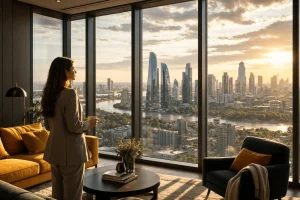 Панорамный вид из окна квартиры на высоком этаже как фактор оценки стоимости жилья